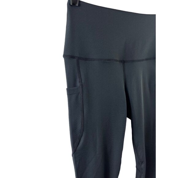 Barbell Babes High Rise Pocket Cropped Leggings Size Small Black Squat Proof - Picture 2 of 8